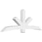 Ekena Millwork Alberta Architectural Grade PVC Gable Bracket, 96"W x 36"H x 6"D x 6"F, 9/12 Pitch GBP096X36X0606ALB00 - alternate 1